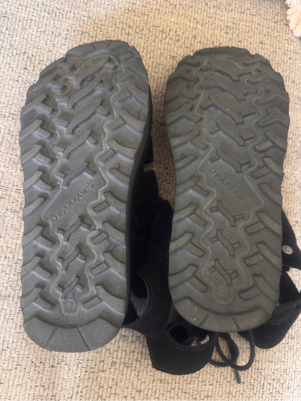 BearPaw Black Platform Gladiator Sandals with Lace-Up Ankle - Picture 4 of 4